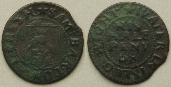 Isle of Wight Freshwater half penny token